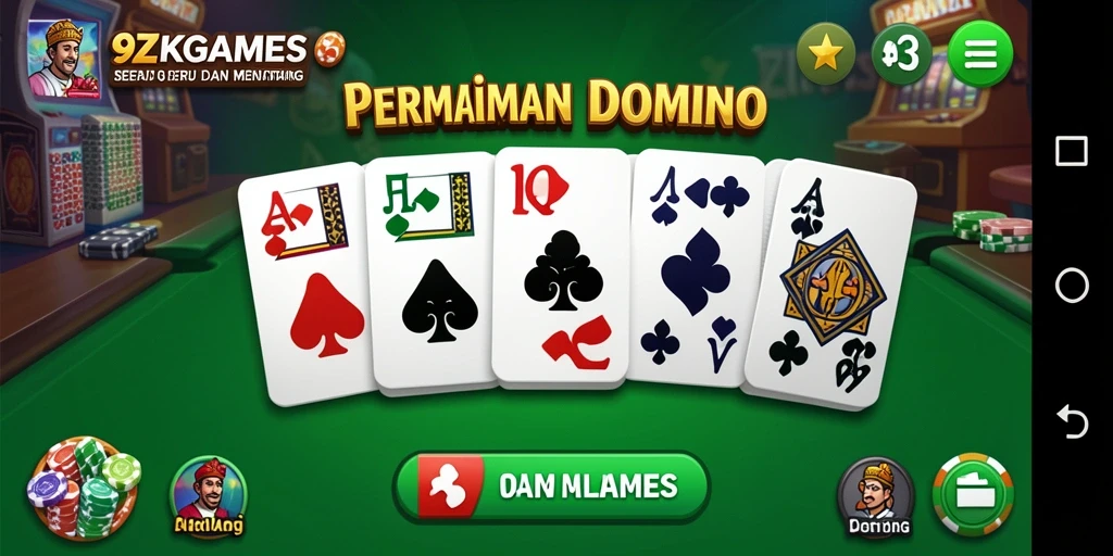 Gameplay menarik dari 9ZKGAMES dengan visual Domino yang memukau.