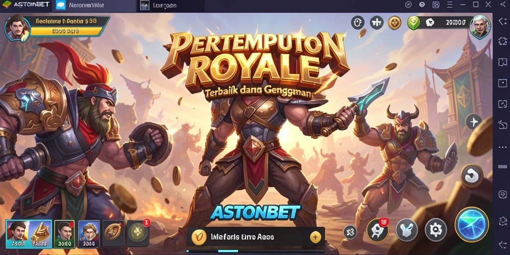 Tampilan gameplay yang mendebarkan dalam pertempuran Battle Royale.