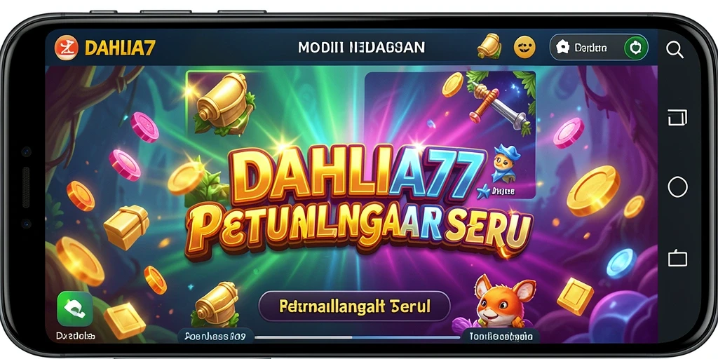 Tampilan gameplay DAHLIA77 yang menarik dan penuh warna.