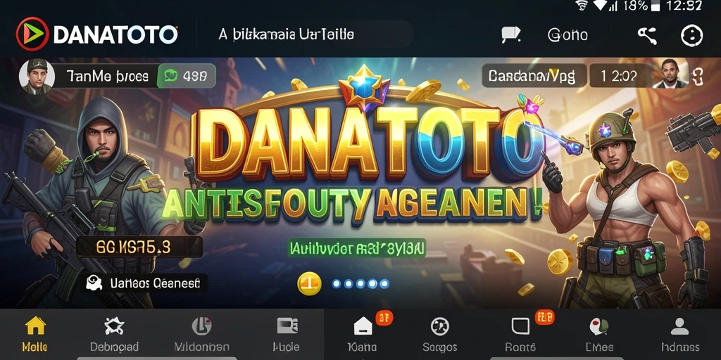 Screenshot utama DANATOTO menampilkan fitur utility yang berguna.