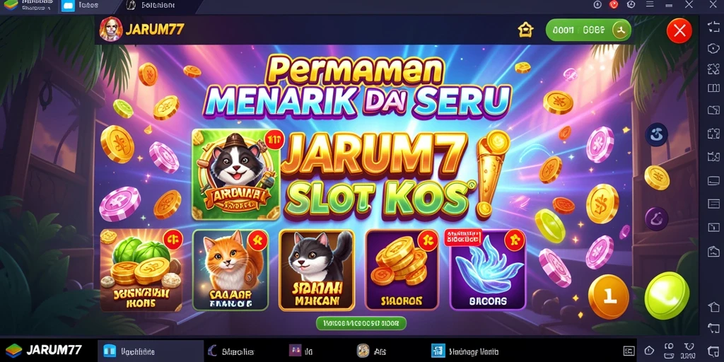 Tampilan gameplay menarik dari JARUM77 dengan mesin Slot yang beragam.