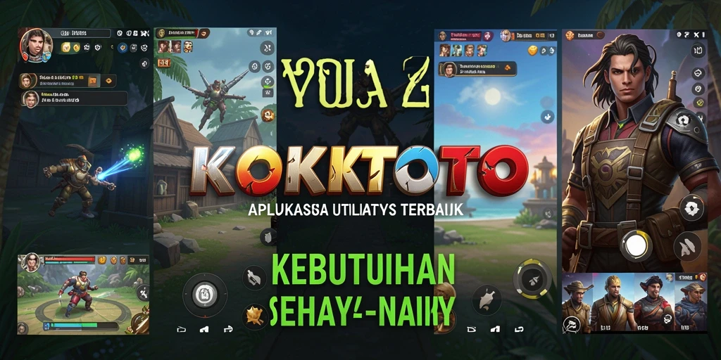 Tampilan antarmuka utama KOKITOTO dengan fitur utilitas yang lengkap.