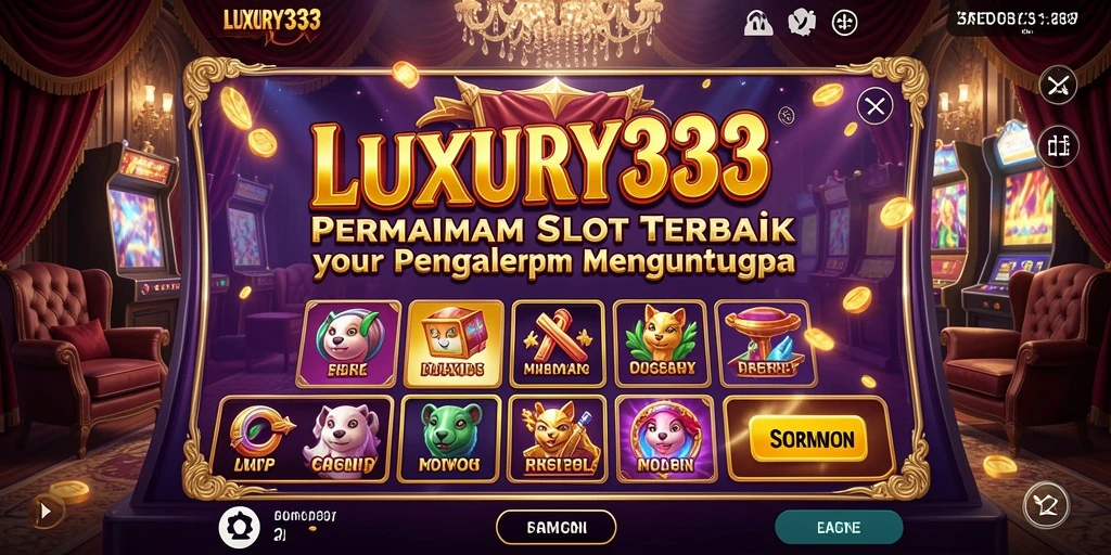Gameplay mendebarkan di LUXURY333 dengan simbol berkilau.