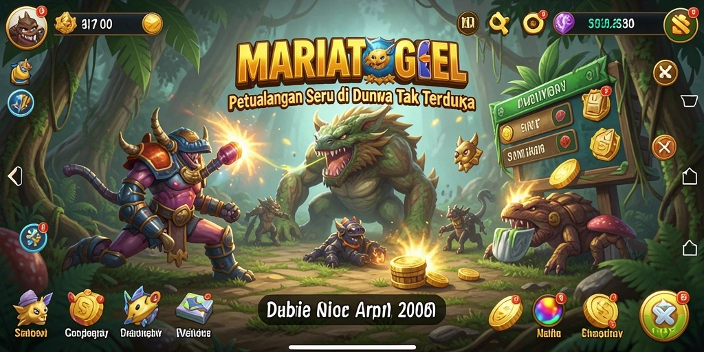 Tampilan gameplay petualangan MARIATOGEL yang mendebarkan.