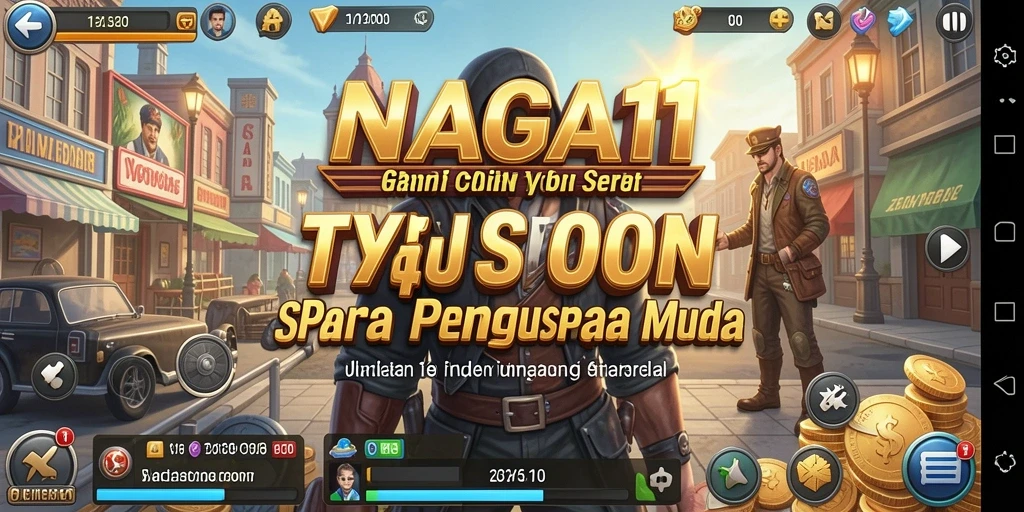 Tampilan menarik gameplay NAGA11 yang penuh strategi Tycoon.