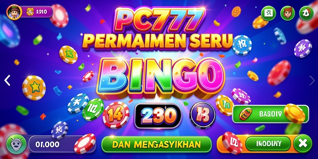 Tampilan menarik dari gameplay Bingo di PC777.