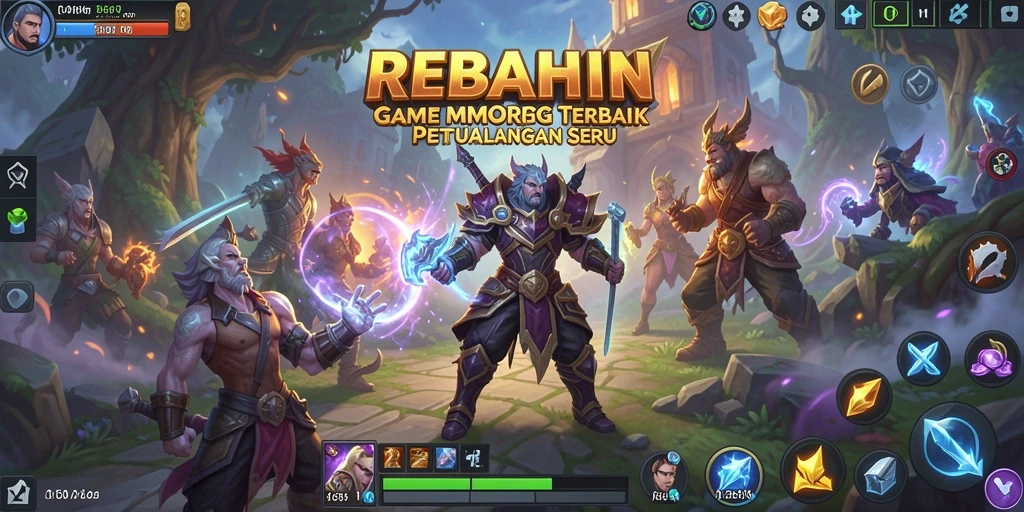 Screenshot gameplay REBAHIN dengan aksi seru di dunia fantasi.