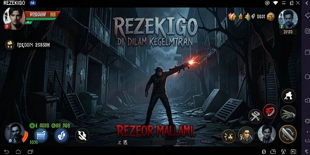 Tampilan gameplay menegangkan di dalam kegelapan REZEKIGO.