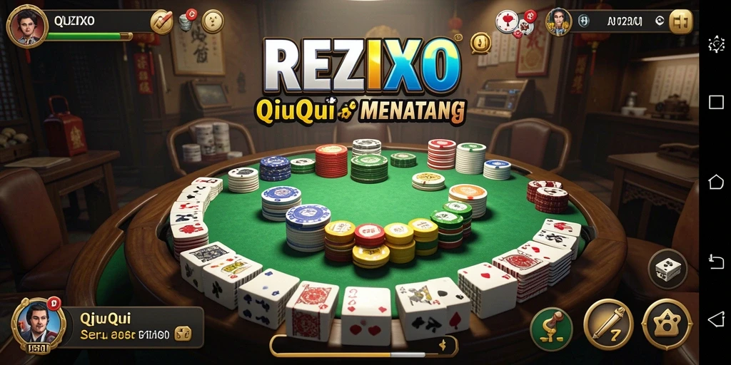 Tampilan gameplay QiuQiu yang seru dan interaktif.