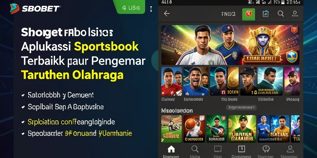 Screenshot menunjukkan tampilan antarmuka taruhan olahraga SBOBET yang menarik.