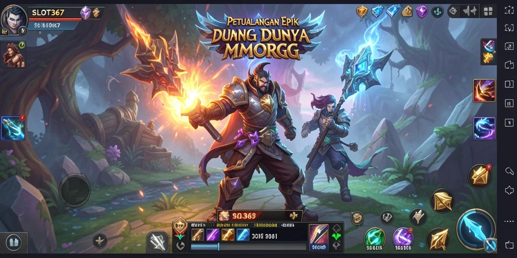 Screenshot menampilkan aksi mendebarkan di dunia MMORPG SLOT367.