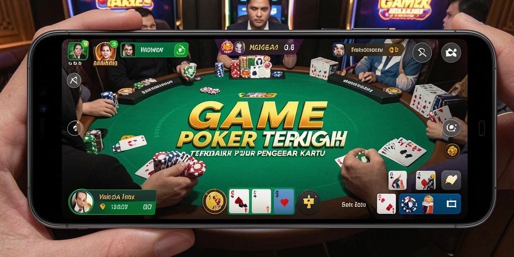 Tampilan gameplay seru dari T6 dengan berbagai mode poker.