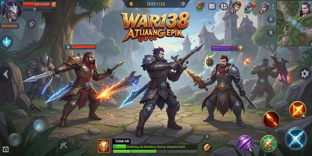 Tampilan gameplay epik dalam petualangan ARPG yang mendebarkan.